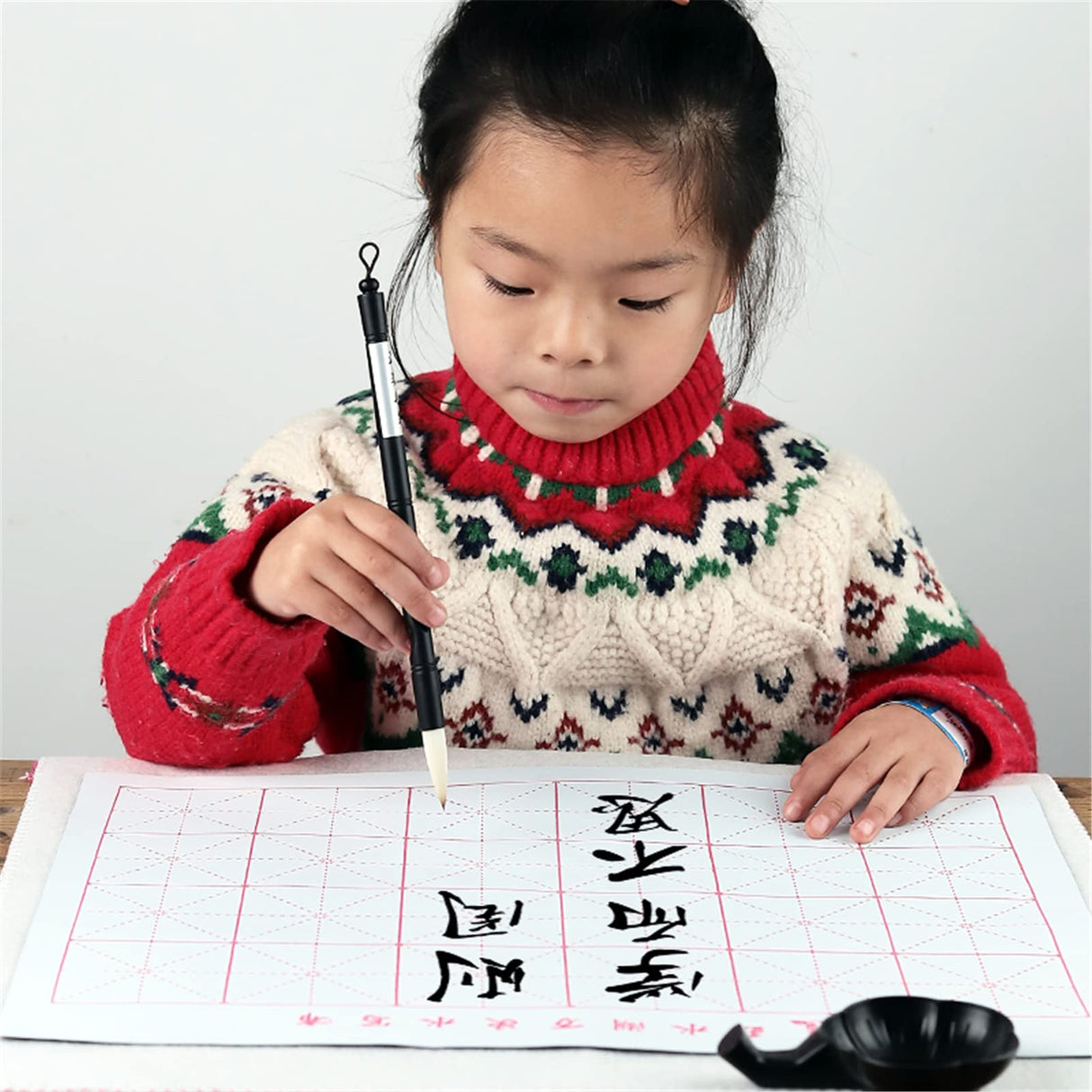 Calligraphy Kits for Beginners,Sumi Supplies for Japanese Calligraphy Set,Calligraphy Brush Magic Rewritable Calligraphy Water Writing Fabric Cloth Brush Pen Set,Rice Paper Replacement & Inkless 20pcs WoodArtSupply