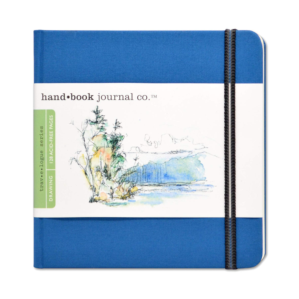 Speedball Art Products Travelogue Drawing Book, Square 5-1/2 x 5-1/2, Ultramarine Blue Artist Journal Speedball