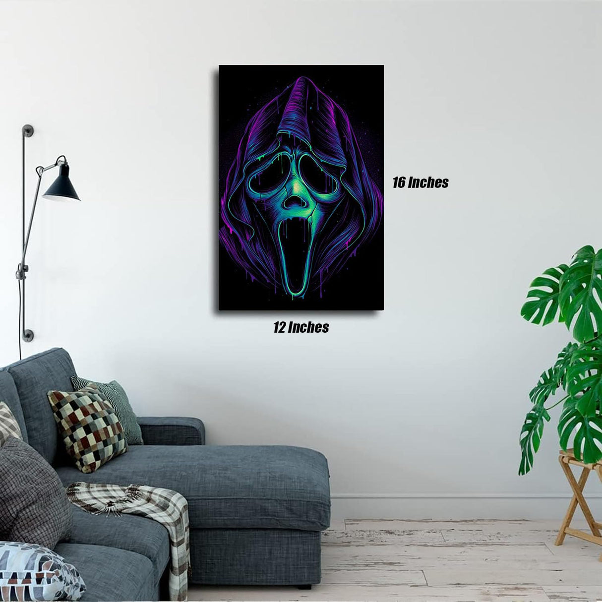 HUANNY Diamond Painting Horror Movie Diamond Art, 5D Full Drill Cross Stitch Embroidery Kits HUANNY