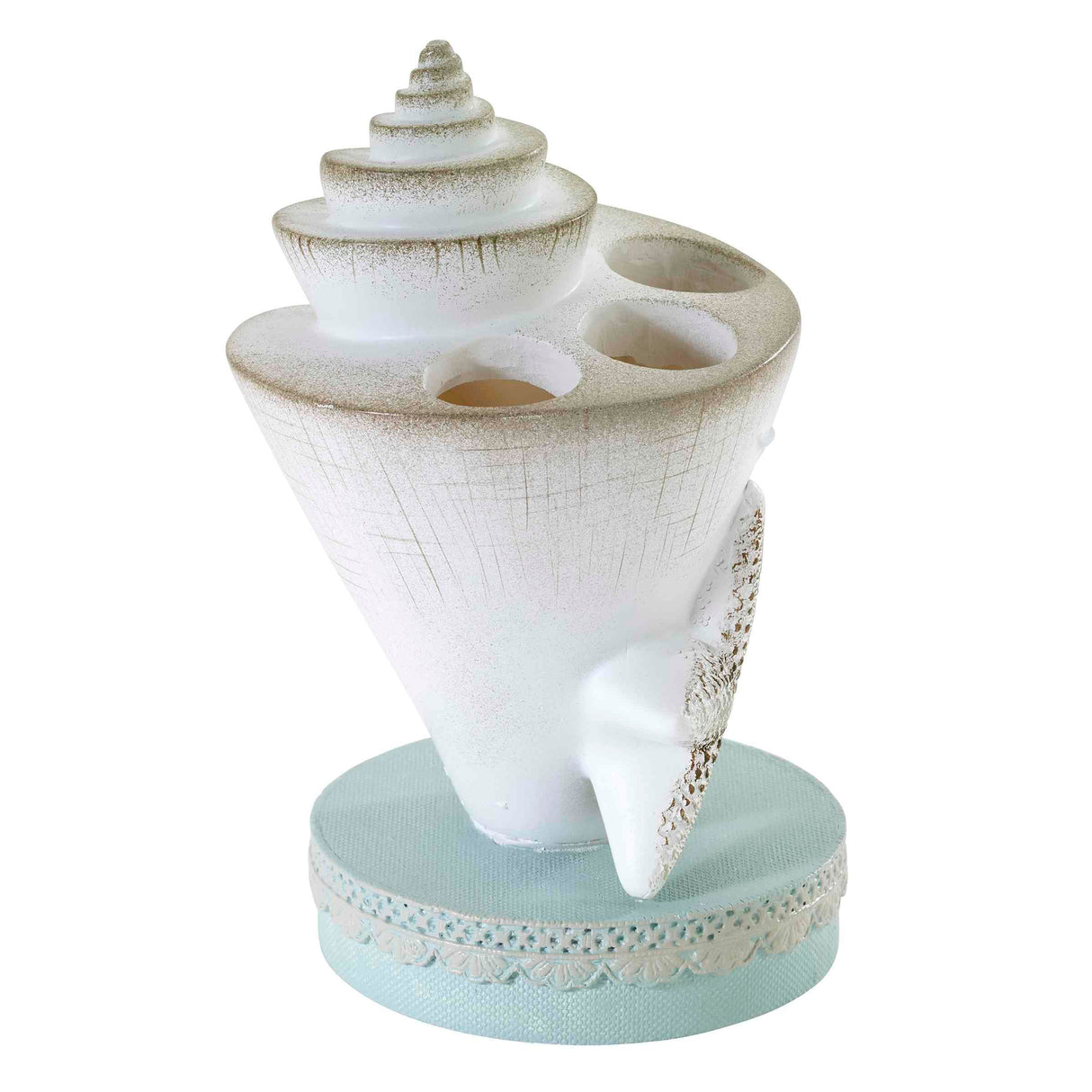 Avanti Linens - Toothbrush Holder, Countertop Essentials, Farmhouse Chic Bathroom Decor (Farmhouse Shell Collection) Avanti Linens