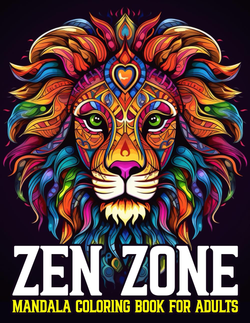 ZEN ZONE MANDALA COLORING BOOK FOR ADULTS: 50 Premium Mandalas for Relaxation and Stress Relief (Crafted Inspirations Publishing) WoodArtSupply