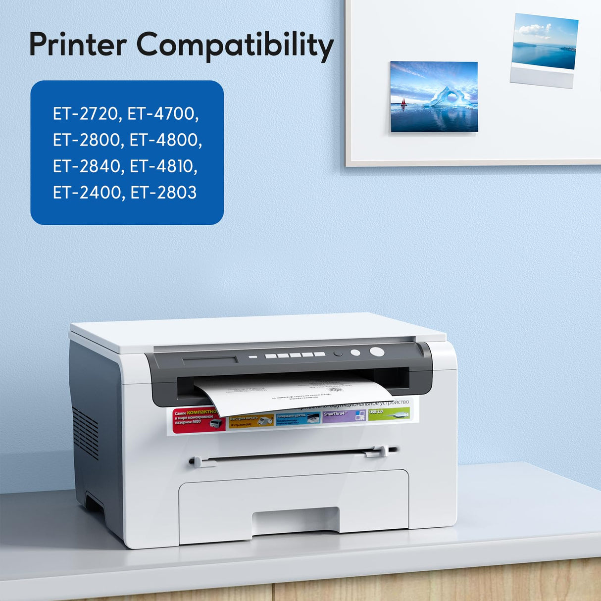 522 High Capacity Refill Ink Bottles Replacement for Epson 522 Ink Refill Bottles to Use with EPSON ET-2803 ET-4700 ET-2400 ET-4810 ET-2800 ET-2720 ET-4800 Printer (5 Packs) GSGSC