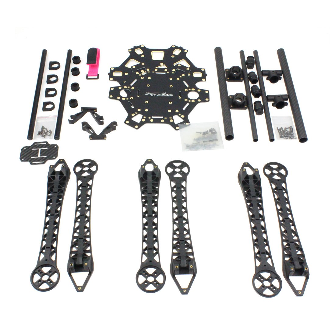 QWinOut DIY FPV Drone Hexacopter 6-axle Aircraft Kit : HMF S550 Frame + PXI PX4 Flight Control + 920KV Motor + GPS + FS-i6 Transmitter QWinOut