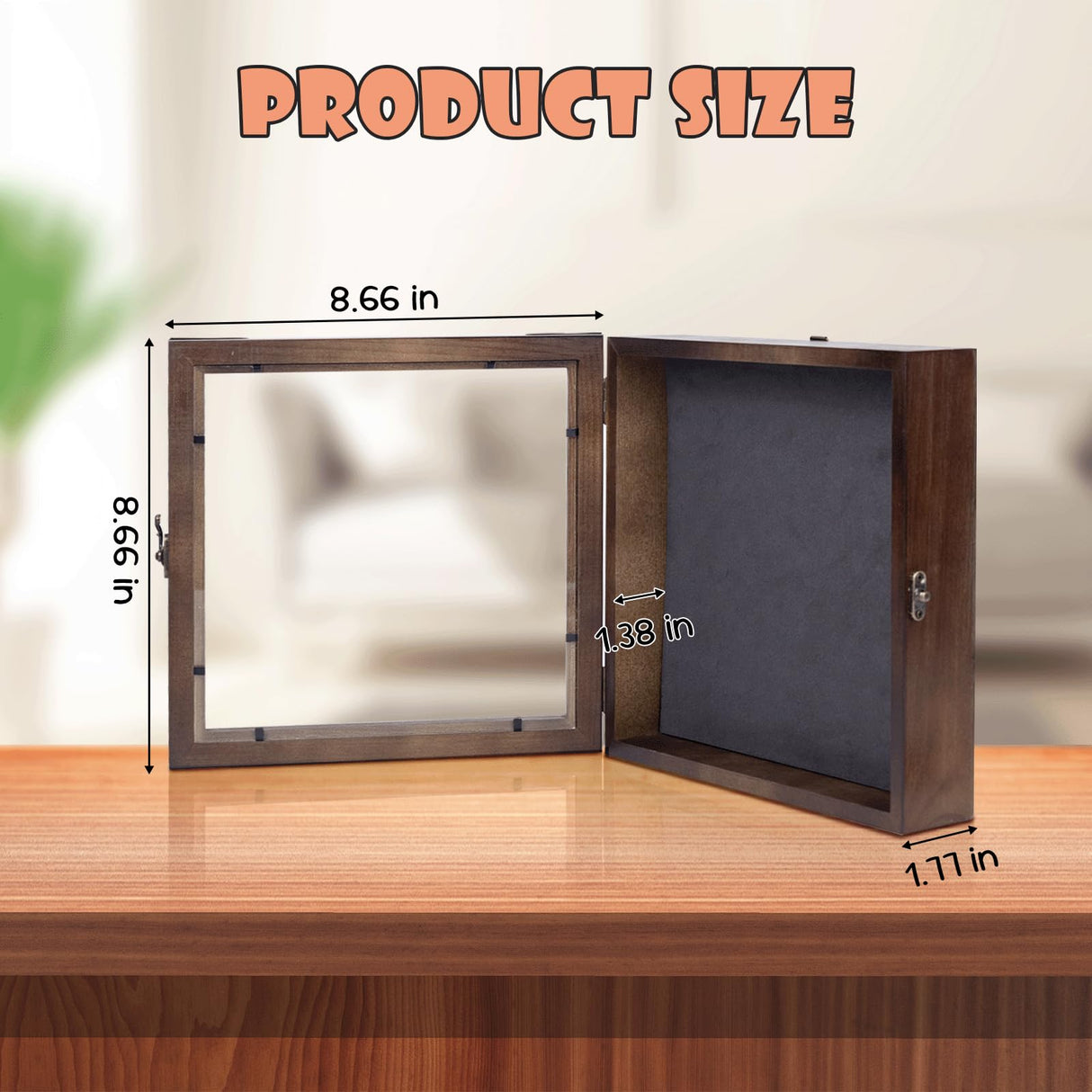 8.6'' Pet Memorial Shadow Box, Customizable Display Case for Dog Cat, Paw Print Hair Preservation, Picture Frame with Paw Print Kit Ashes Fur Jar as Pet Loss Sympathy Gift DigNew