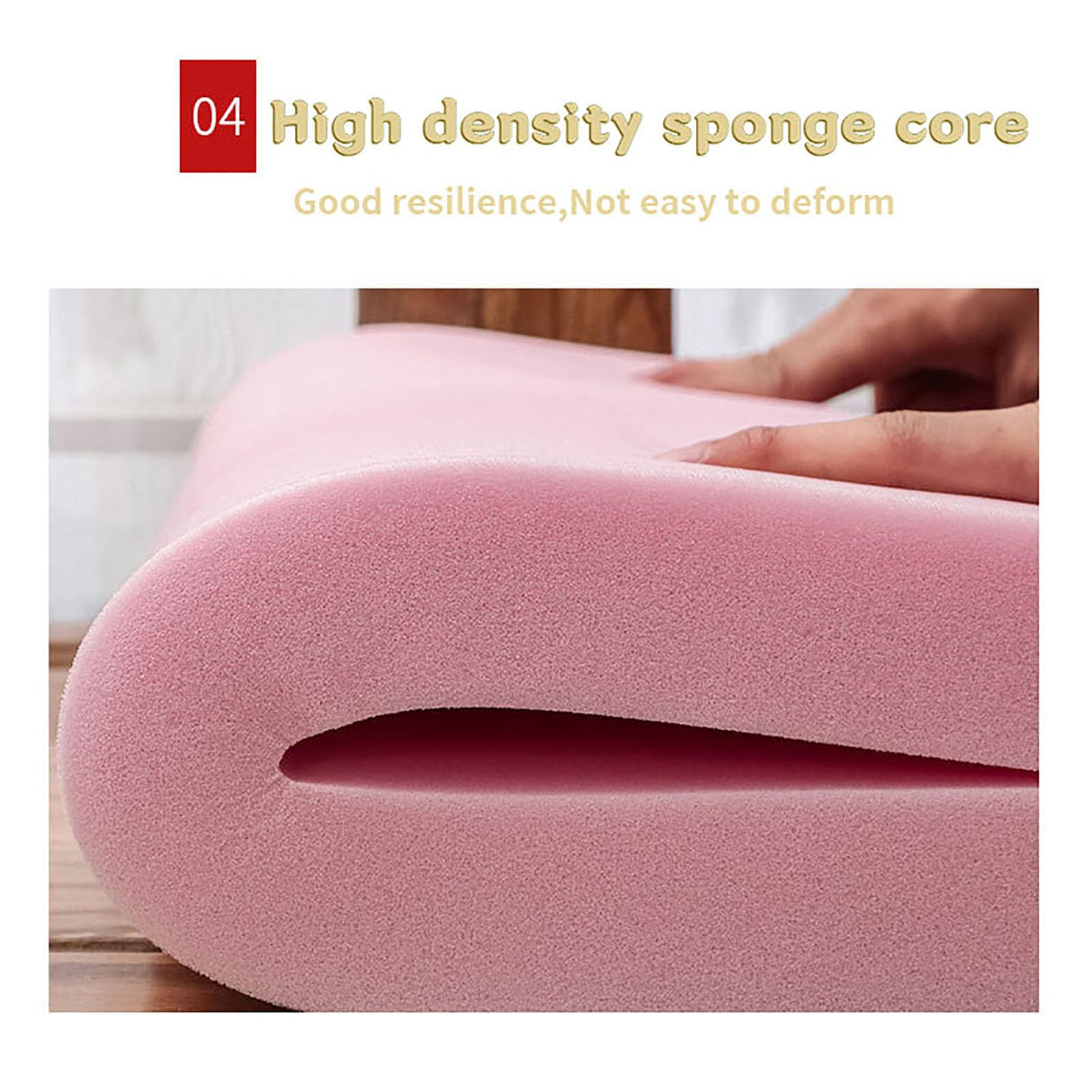 BK&MF Thicken Chinese Style Seat Cushions with backrest,Traditional Sponge Sofa Red Wooden Armchair Chair Cushion Seat Pad for Home Decor,C,40x40x3cm(16x16x1inch) BK&MF