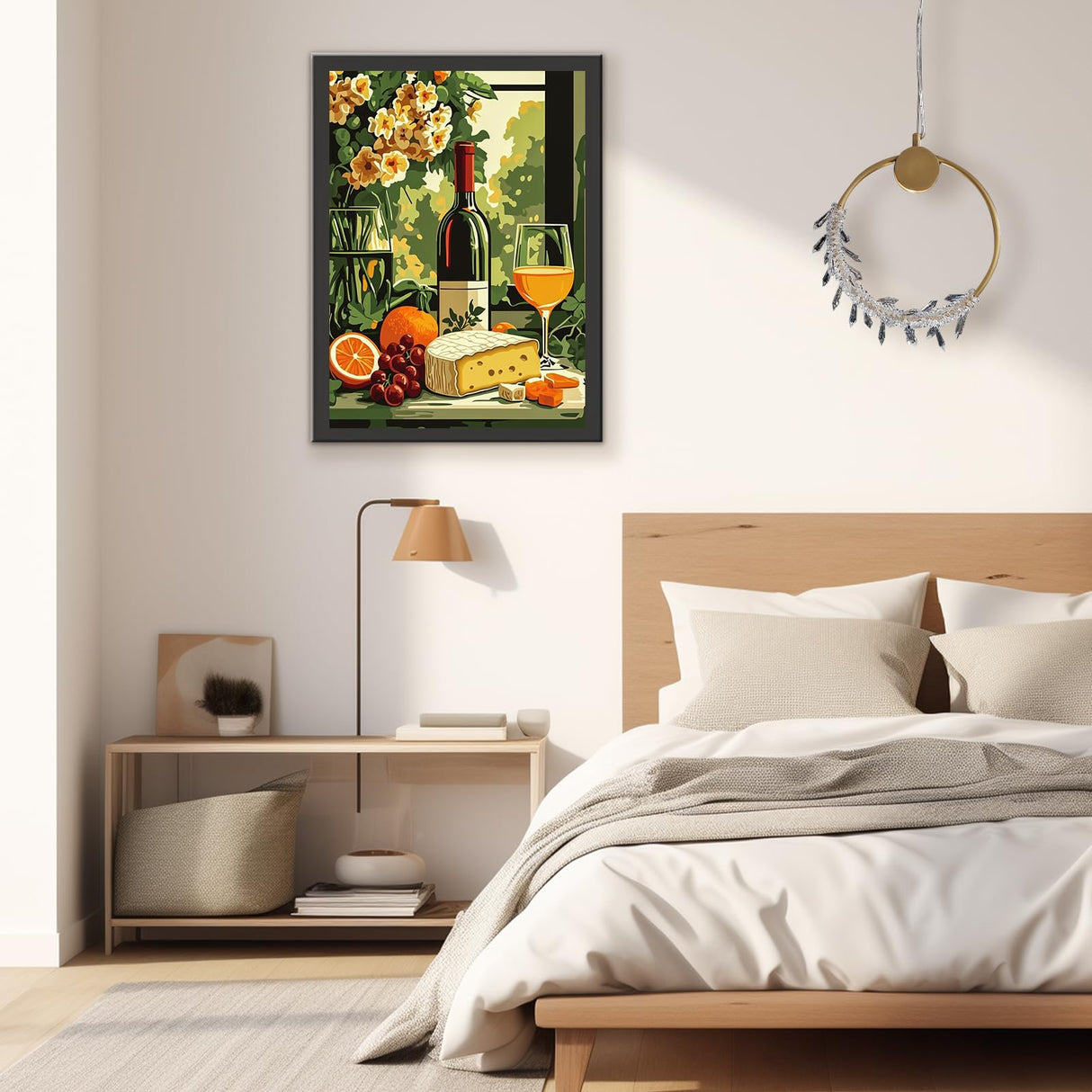 TOSTOG Cartoon Romantic Dinner Diamond Art Kits for Adults, Wine Cheese Diamond Paintings for Adults, Full Drill Diamond Art Kits, 5D Diamond Paintings Kit Gem Painting Wall Decor and Gift 12*16 Inch. TOSTOG