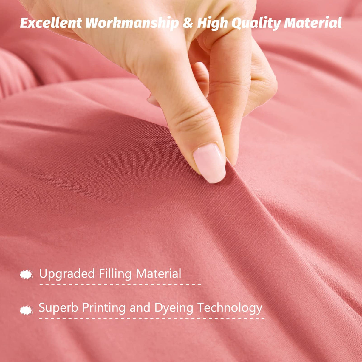 MAXYOYO Japanese Futon Mattress Twin Size Floor Mattress, Thicken Tatami Mat Sleeping Pad Roll Up Mattress Floor Bed Folding Couch Bed Mattress Pad for Guest Room, Pink, Twin MAXYOYO