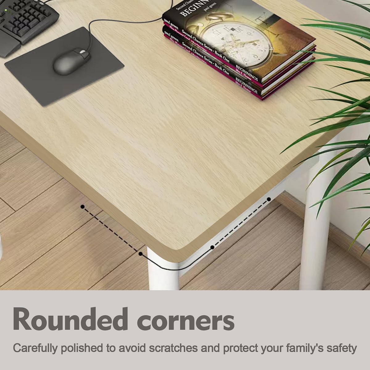 XUEGW Computer Desk Study Table No Assembly Required, Writing Computer Desk Space Saving Foldable Table Simple… XUEGW