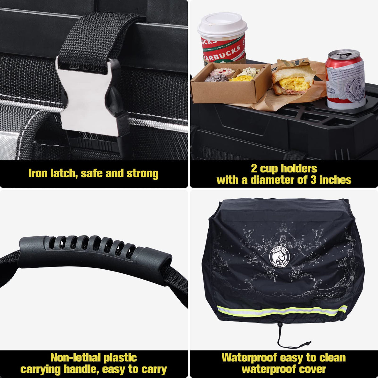 MARUTAI 18'' Rolling Tool Bag with Wheels, Tool Bags Organizer, with Telescopic Handle and Waterproof Cover, 330lbs Load Rated, Storage Manager Toolbox for Camping, Construction Sites MARUTAI TOOL STORAGE