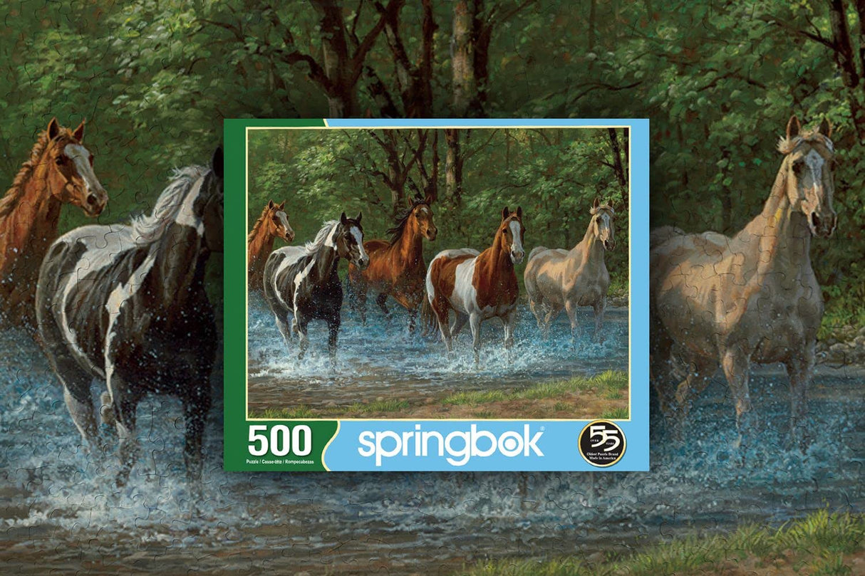 Springbok 500 Piece Jigsaw Puzzle Summer Creek Multi, Large/18 x 23.5" Springbok
