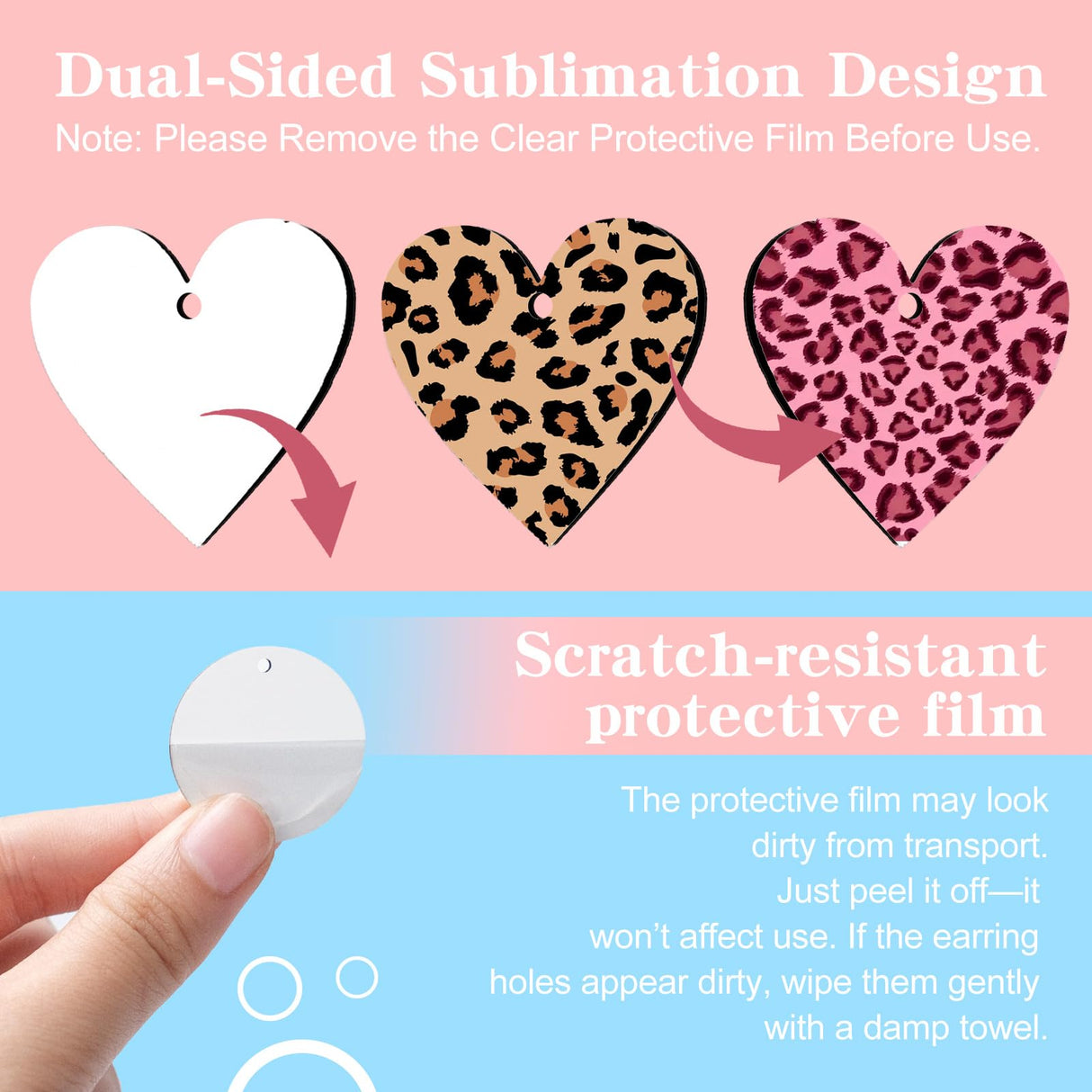 1250 Pieces Sublimation Earring Blanks Bulk DIY Jewelry Craft Making Kit with 250 Earing Hooks 250 jump Rings 250 Ear Plugs,125 Earring Cards Holder and Clear Package Bags for Birthday Gifts Supplies SENONAPO