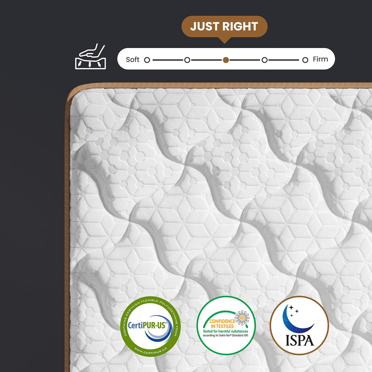 Twin Mattress 10 Inch, Cooling Hybrid Bed in a Box, Individual Pocket Springs, Motion Isolation, Targeted Hip/Shoulder/Lumbar Support, Fiberglass-Free, Ergonomic Zones, 365-Night Trial, CertiPUR-US FP FLEXPEDIC