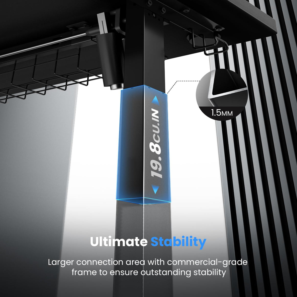 SIAGO Electric Standing Desk Adjustable - 48 x 24 Inch Sit Stand up Desk with Cable Management - 3 Memory Preset Adjustable Height Desk Computer Home Office Desk SIAGO