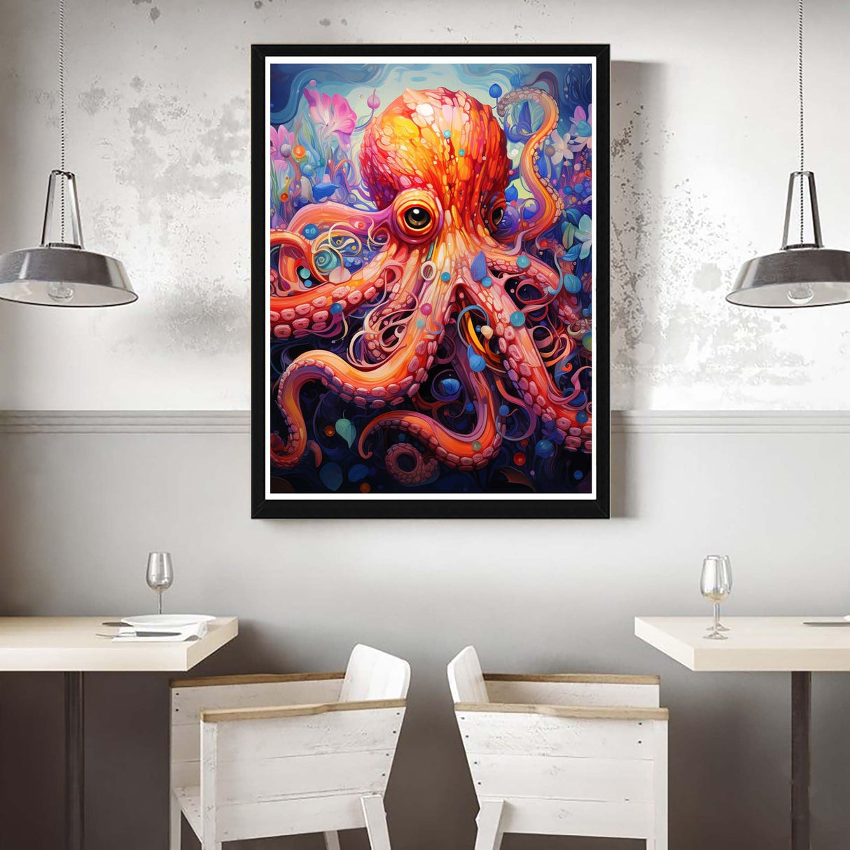 VAIIEYO 5D Diamond Art Kits for Adults Octopus, Diamond Painting Animal, Paint by Numbers Full Drill Round Rhinestone Craft Canvas for Home Wall Decor Gift 12x16 inch-28 VAIIEYO