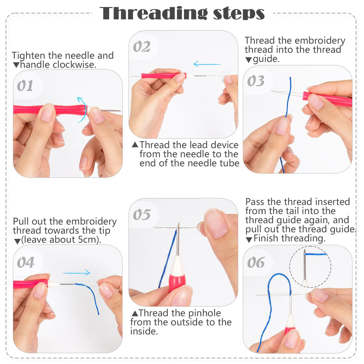 JSRQT Punch Needle Embroidery Starter Kits,Rug Hooking Kit for Kids and Adults Beginners,Handcraft Punch Needle Kits with Embroidery Hoops,Flowers and Plants Pattern JSRQT