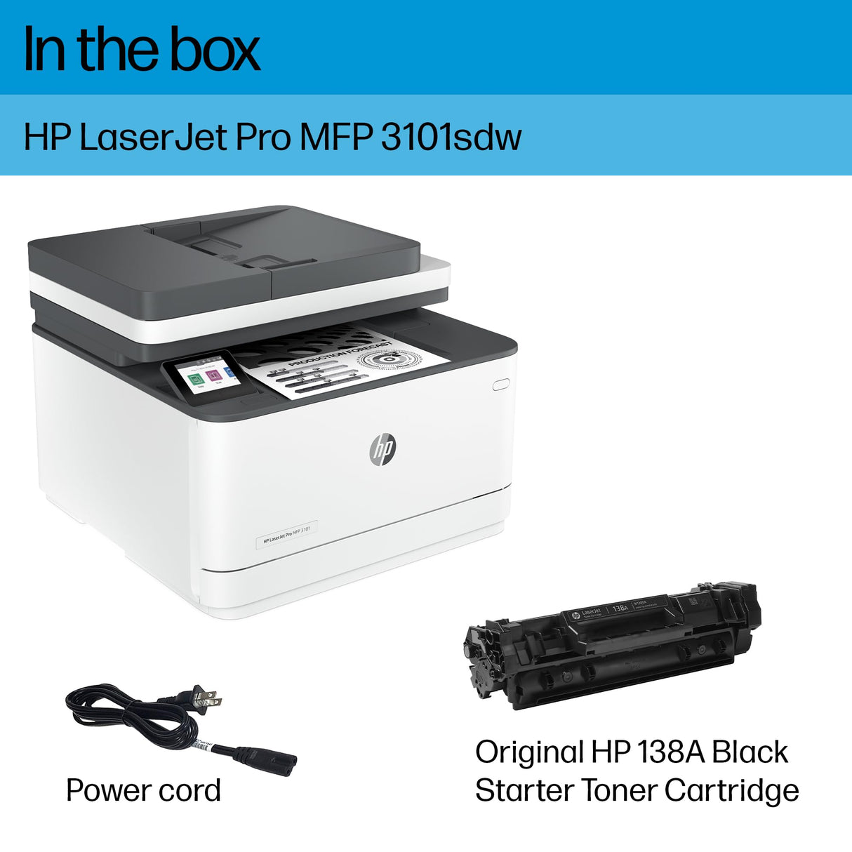 HP Laserjet Pro MFP 3101sdw Printer HP