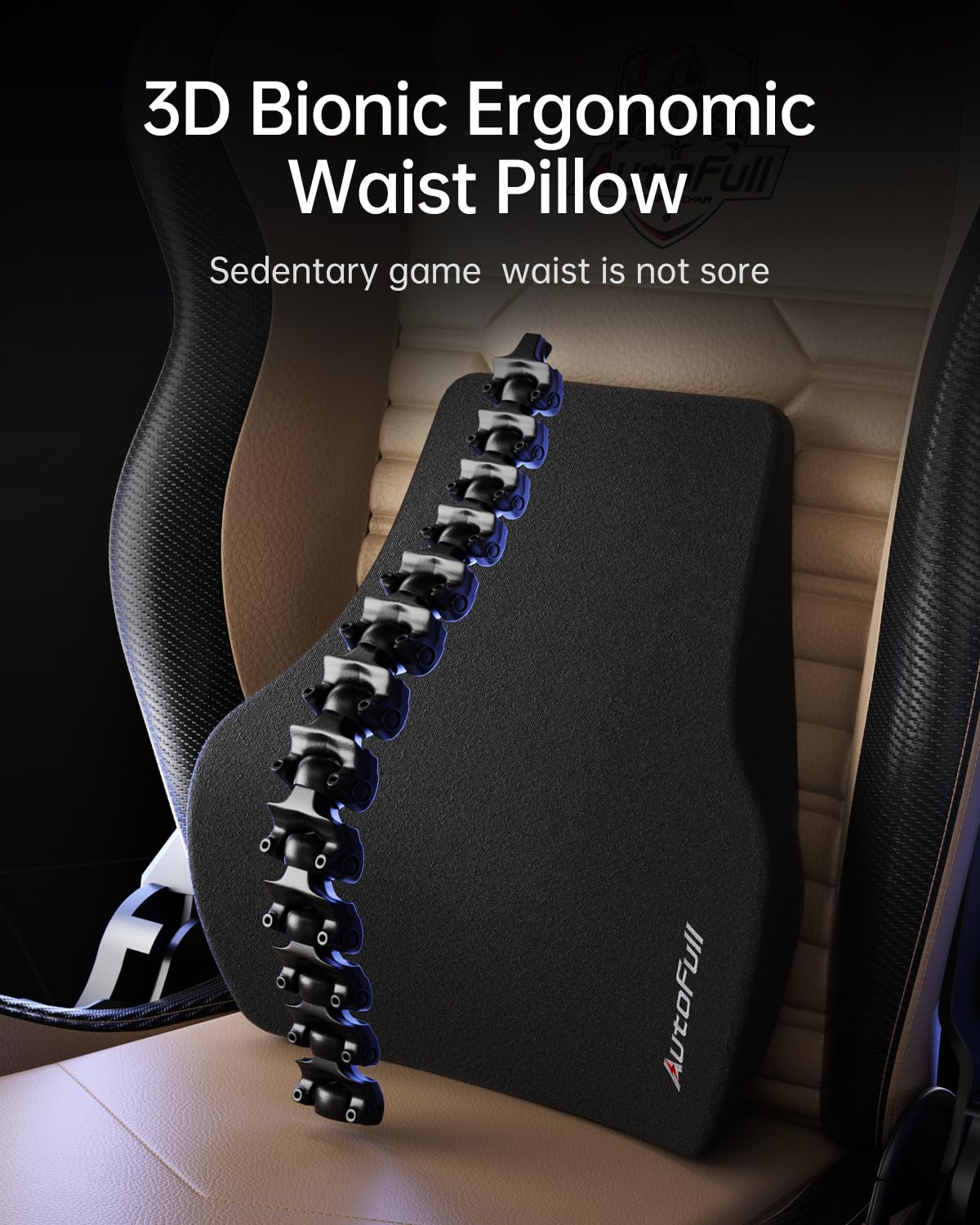 AutoFull Gaming Chair, Racing Style Gaming Chair with Ergonomic Lumbar Support,Adjustable High Back PU Leather PC Chair with Footrest,Brown AutoFull