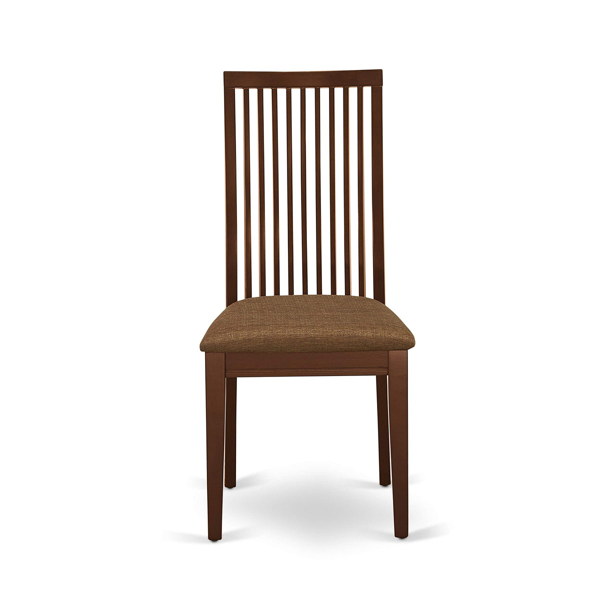 East West Furniture OXIP5-MAH-C 5 Piece Room Furniture Set Includes a Square Dining Table and 4 Linen Fabric Upholstered Chairs, 36x36 Inch East West Furniture