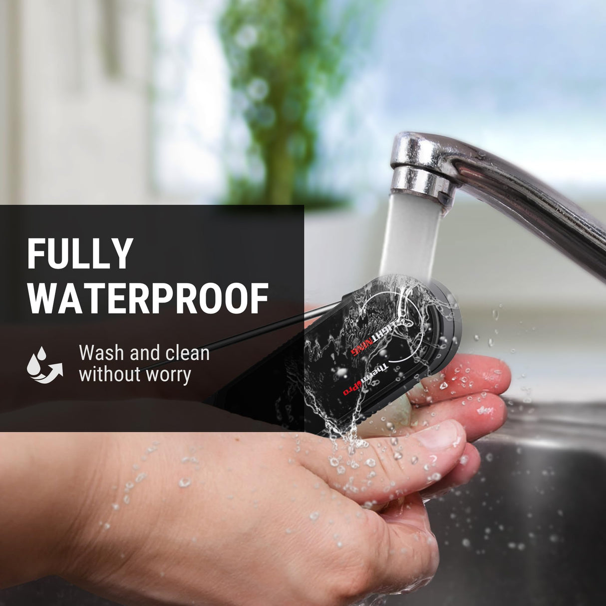 ThermoPro Lightning 1-Second Instant Read Meat Thermometer, Kitchen Food Thermometer with Auto Wake/Sleep/180° Rotating Display, Waterproof Cooking Thermometer for Oil Deep Fry Smoker BBQ Grill ThermoPro