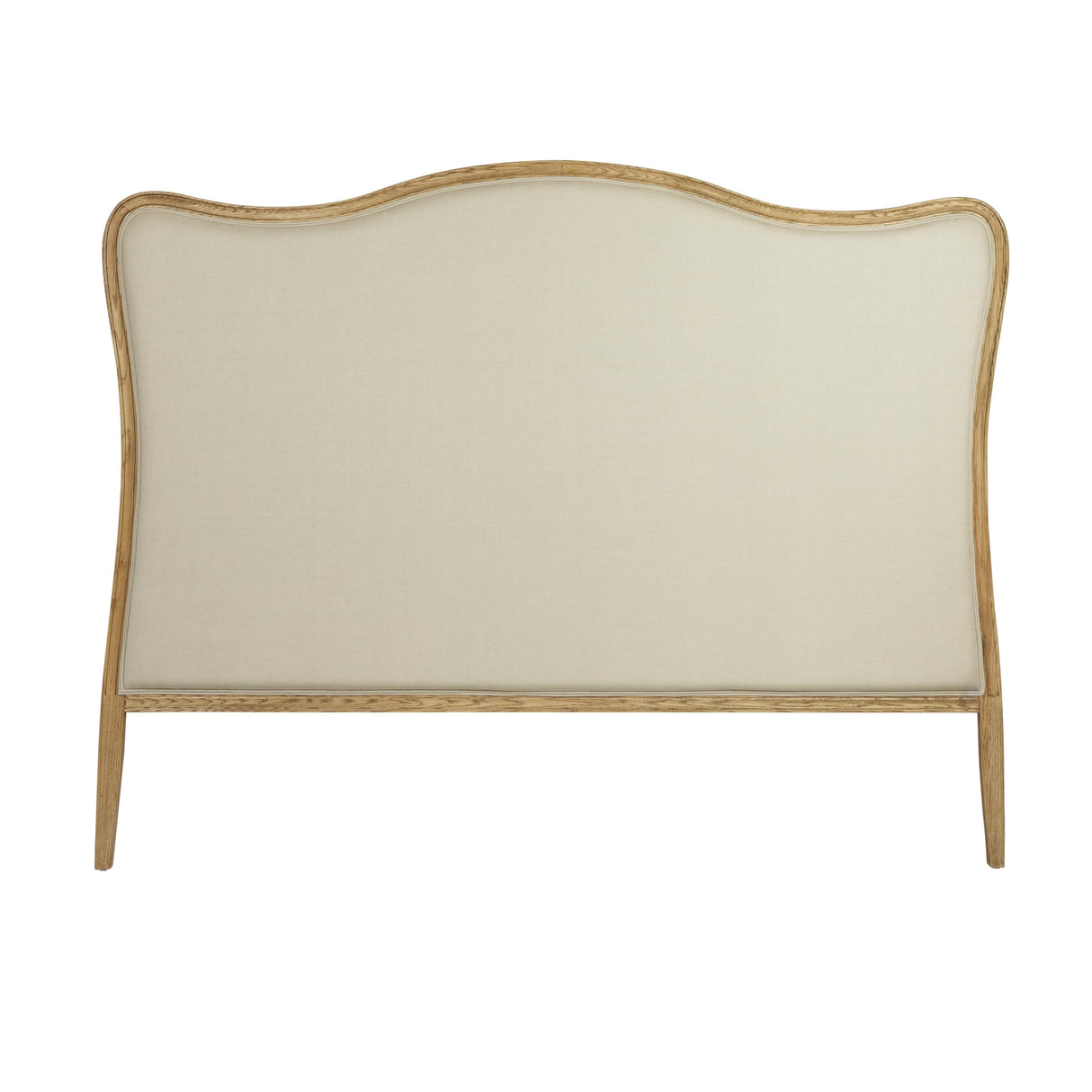 Creative Co-Op Oak & Linen King Size Headboard Creative Co-Op