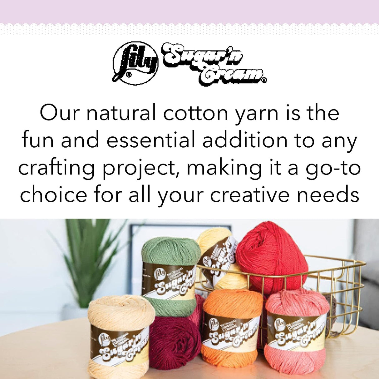 Lily Sugar 'N Cream The Original Ombre Yarn, 2oz, Gauge 4 Medium, 100% Cotton, Painted Desert - Machine Wash & Dry Lily