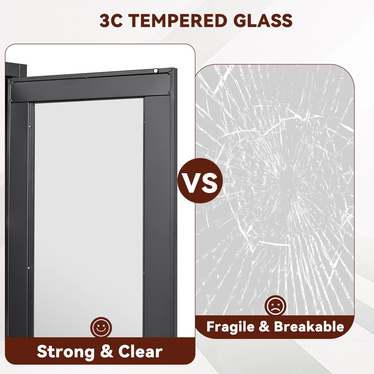 Kubohogar 71" Metal Display Cabinet with Glass Doors, Locking Curio Cabinets with 4 Adjustable Shelves, Glass Display Case for Collectibles, Metal Storage Cabinet Kubohogar