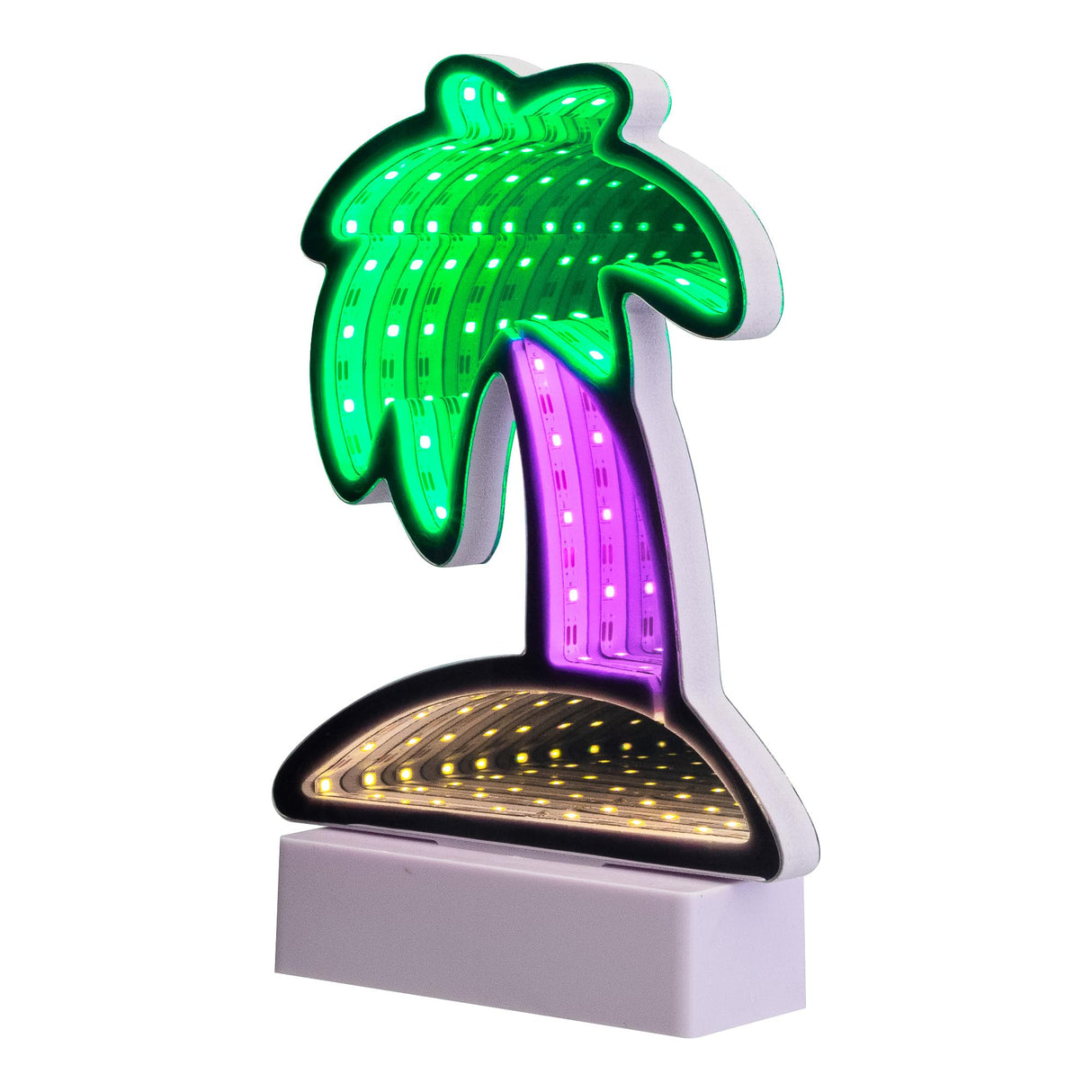Northlight LED Lighted 3D Palm Tree Infinity Mirror - 8" Northlight
