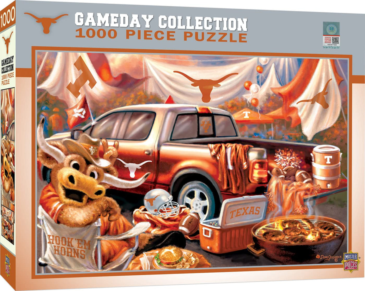 Masterpieces NCAA Gameday Puzzles Collection - Texas NCAA Gameday Collection 1000 Piece Jigsaw Puzzle Masterpieces