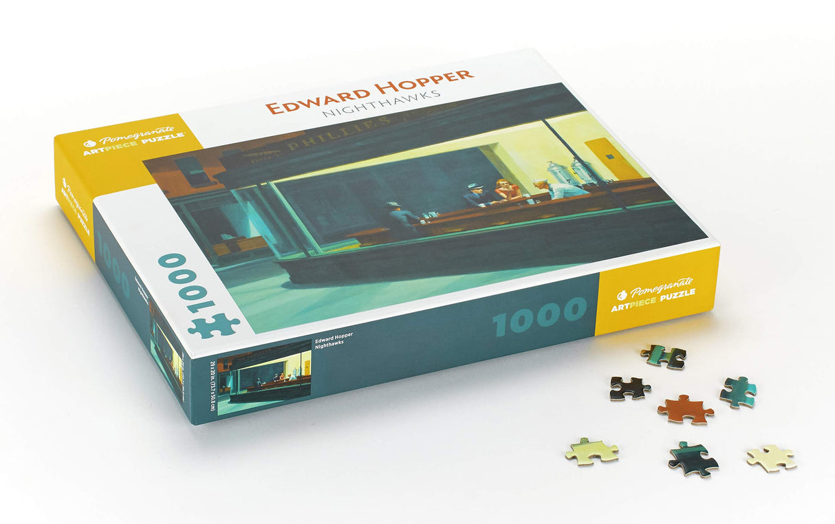 Pomegranate 1000-Piece Jigsaw Puzzle for Adults, Edward Hopper's Nighthawks, Matte Finish, Snug Fit Pomegranate