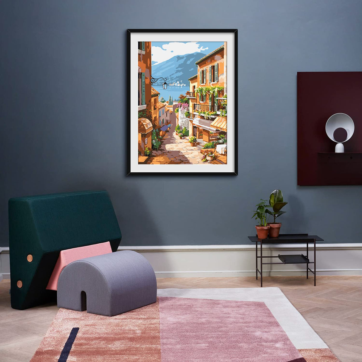 QUITEDEW Paint by Number for Adults Beginner,Scenery Paint by Numbers,Garden Paint by Numbers Kits Suitable for Home Wall Decoration 16x20 Inch QUITEDEW