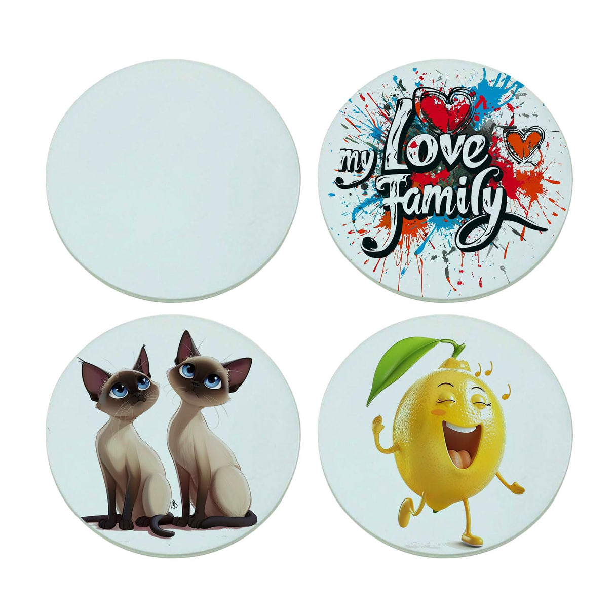 120 pcs Coaster Blank Glass Coaster Diameter 3.9 in Round with Foot Pads for Heat Press Transfer Printing Sublimation Blank Glass Coaster Ving