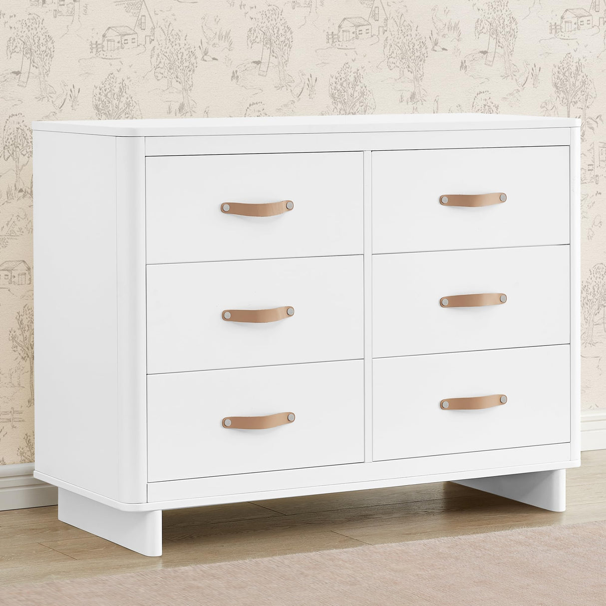 babyGap Skye 6 Drawer Dresser with Interlocking Drawers by Delta Children - Greenguard Gold Certified, Bianca White Delta Children