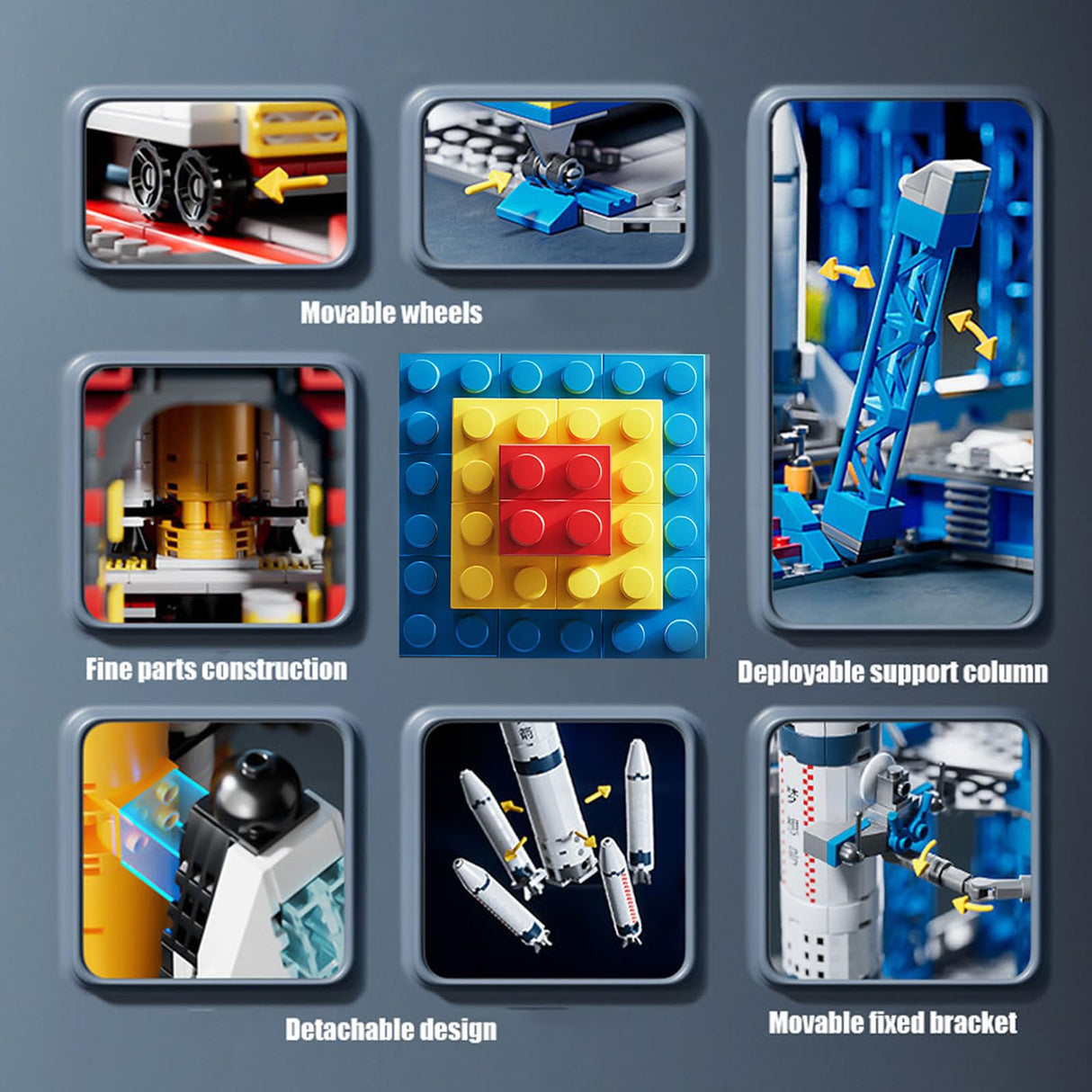 Vilbocr 69-Piece Rocket Ship Building Blocks Set | STEM Educational Space Toy for Kids Ages 6-12 | Creative Construction Kit for Solo & Group Play | Compatible with Major Brands Vilbocr