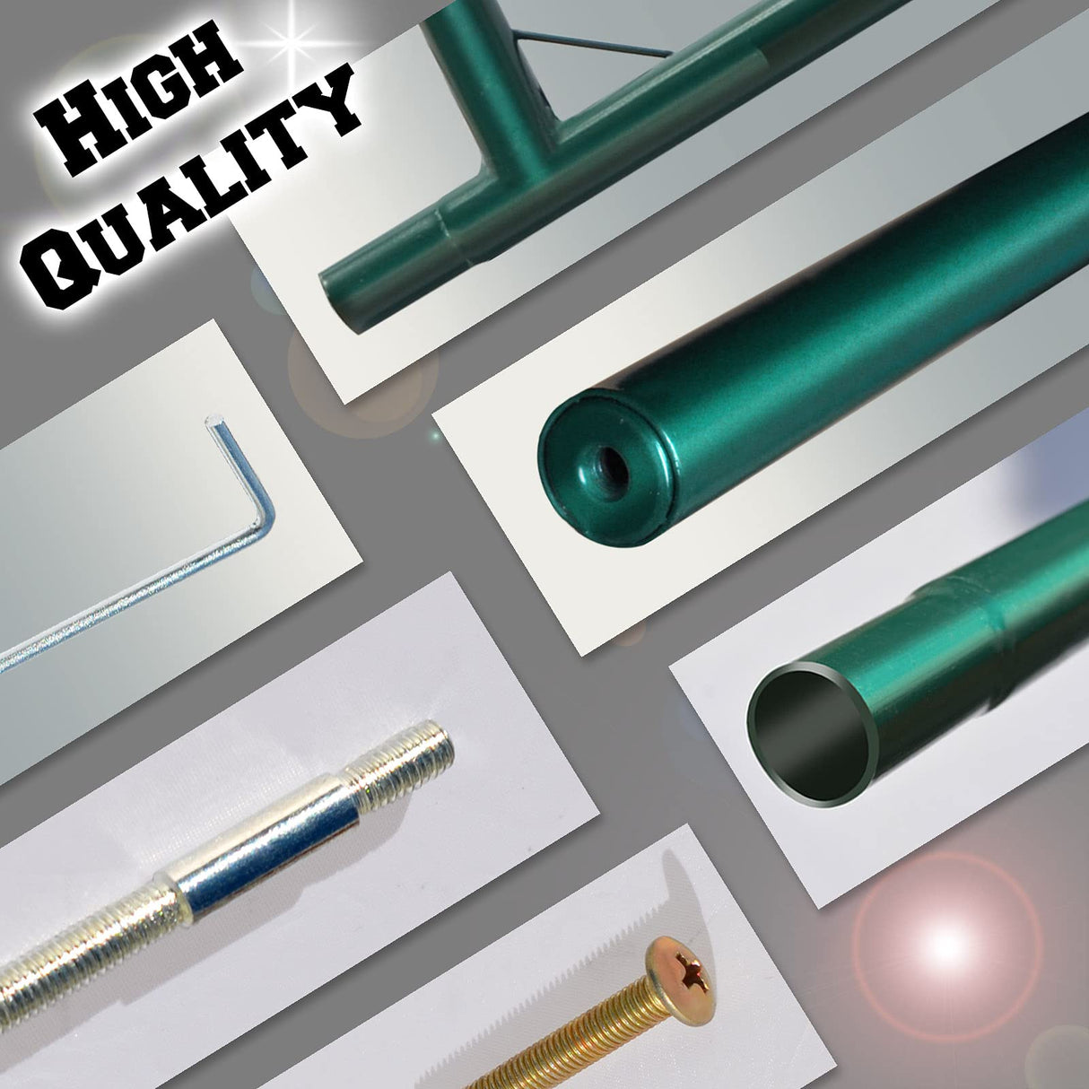 Benefit-USA Multi-Size Large Garden Support Arch Frame Climbing Plant Arch Arbor for Flowers/Fruits/Vegetables (15.9'X7'X7.2'), Green Benefit-USA