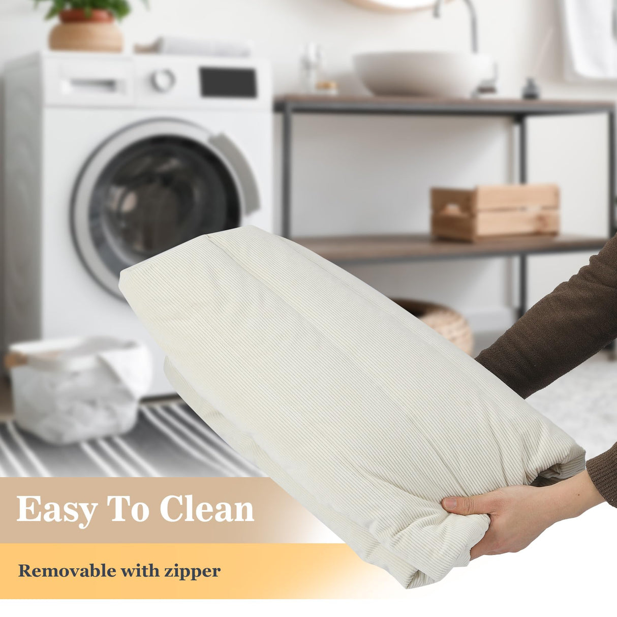 KKdema Bean Bag Chair, Fireside Bean Bags Lazy Sofa Sack, Big Beanbag Chair Floor Couch, Memory Foam Lounge Chair for Bedroom, Living Room, Office and Home, White KKdema