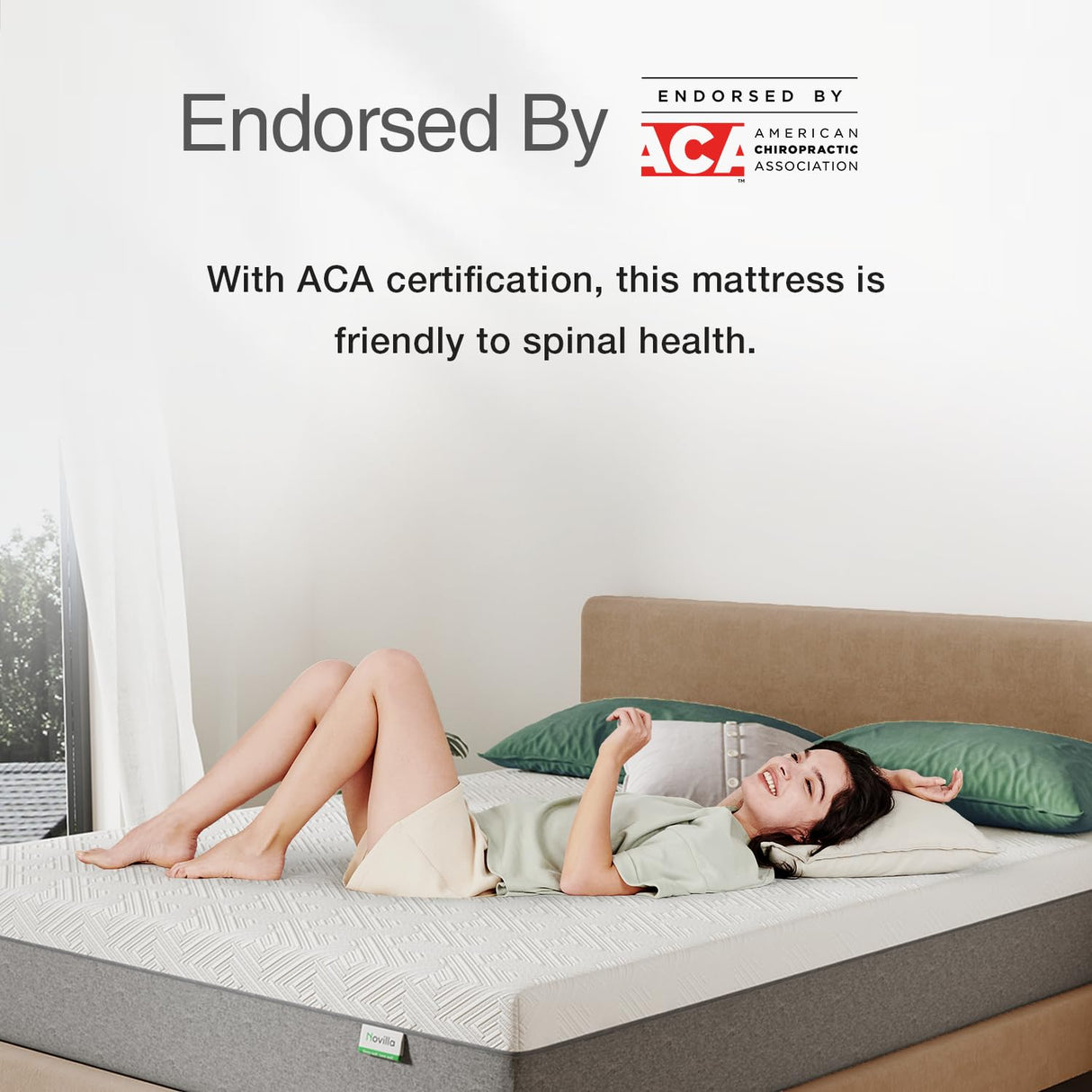 Novilla Twin Size Mattress, 12 Inch Gel Memory Foam Mattress for Cool Night & Pressure Relief, Medium Plush Feel with Motion Isolating, Bliss Novilla