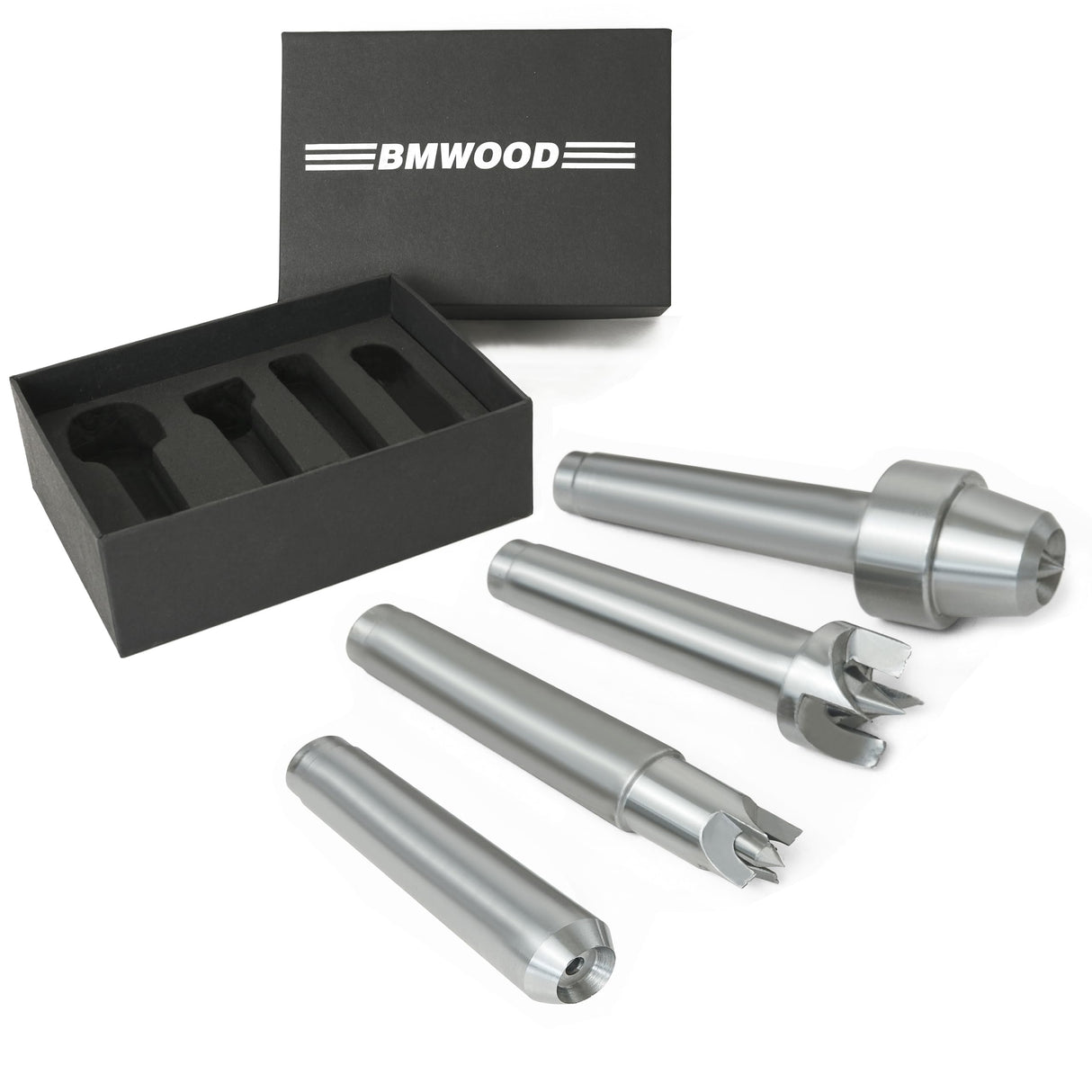 BMWOOD LDC-SET4/MT2 4PCS Woodturning Lathe Live and Drive Center Set MT2 Taper BMWOOD