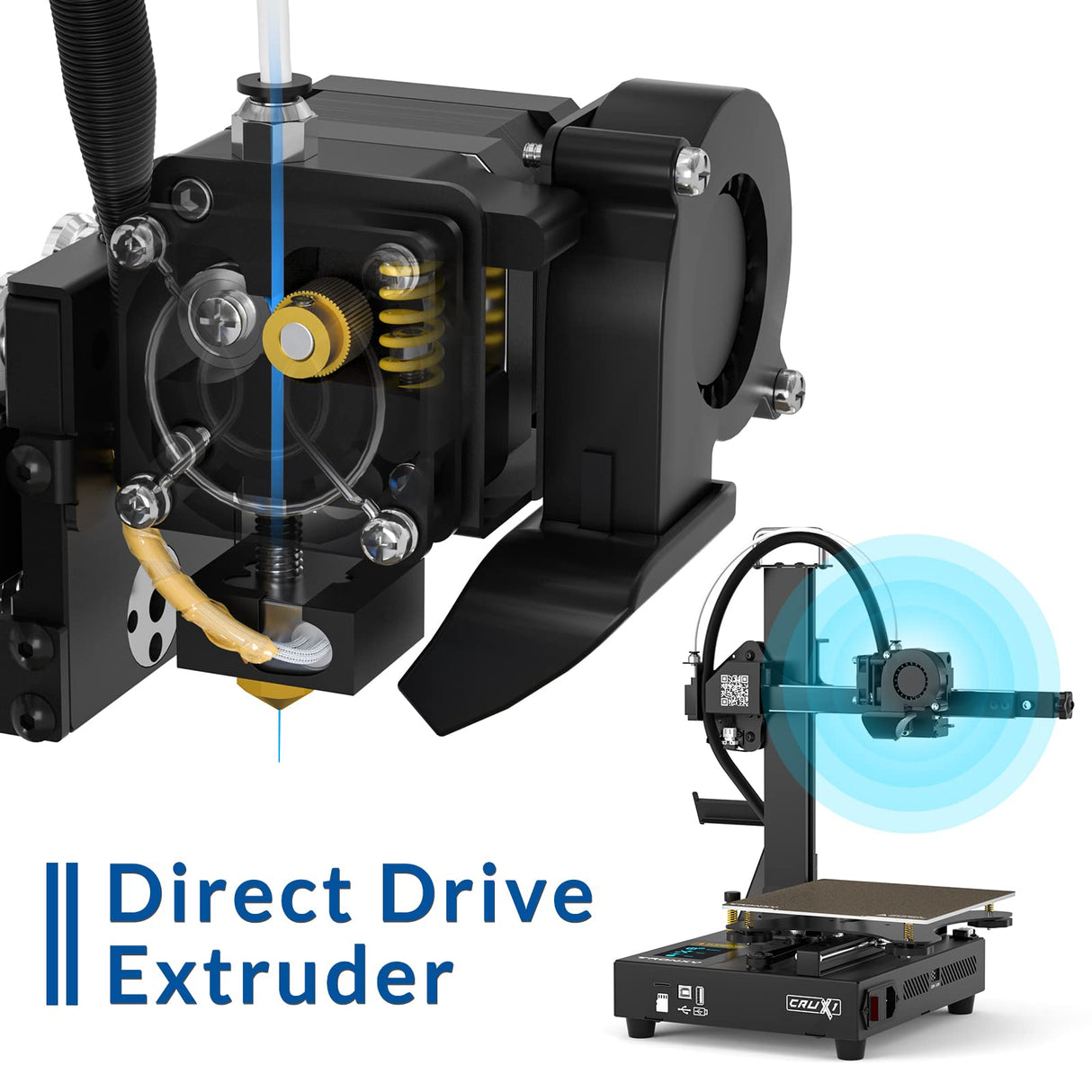 TRONXY 3D Printers,CRUX 1 Mini 3D Printer for Beginners,Fast Assembly Direct Drive Desktop Portable with PEI Magnetic Sticker Platform, Impresora Small 3D Printer Print Size 7.08x7.08x7.08 inch TRONXY