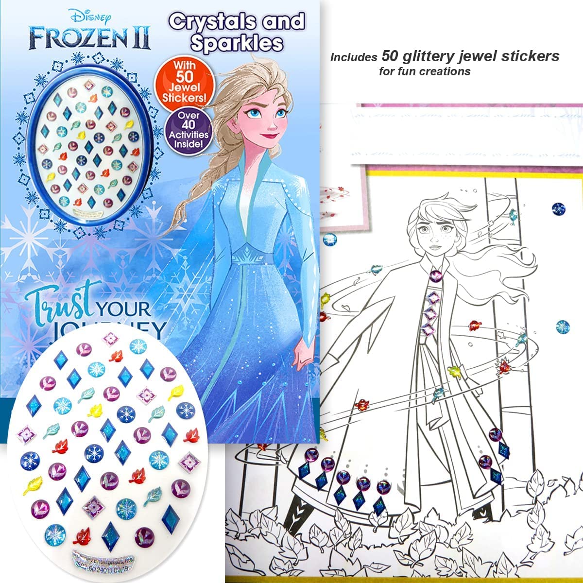 Disney Princess Coloring Book Super Set for Kids - Activities, Stickers and Games - Featuring Disney Princess, Frozen and Moana Disney