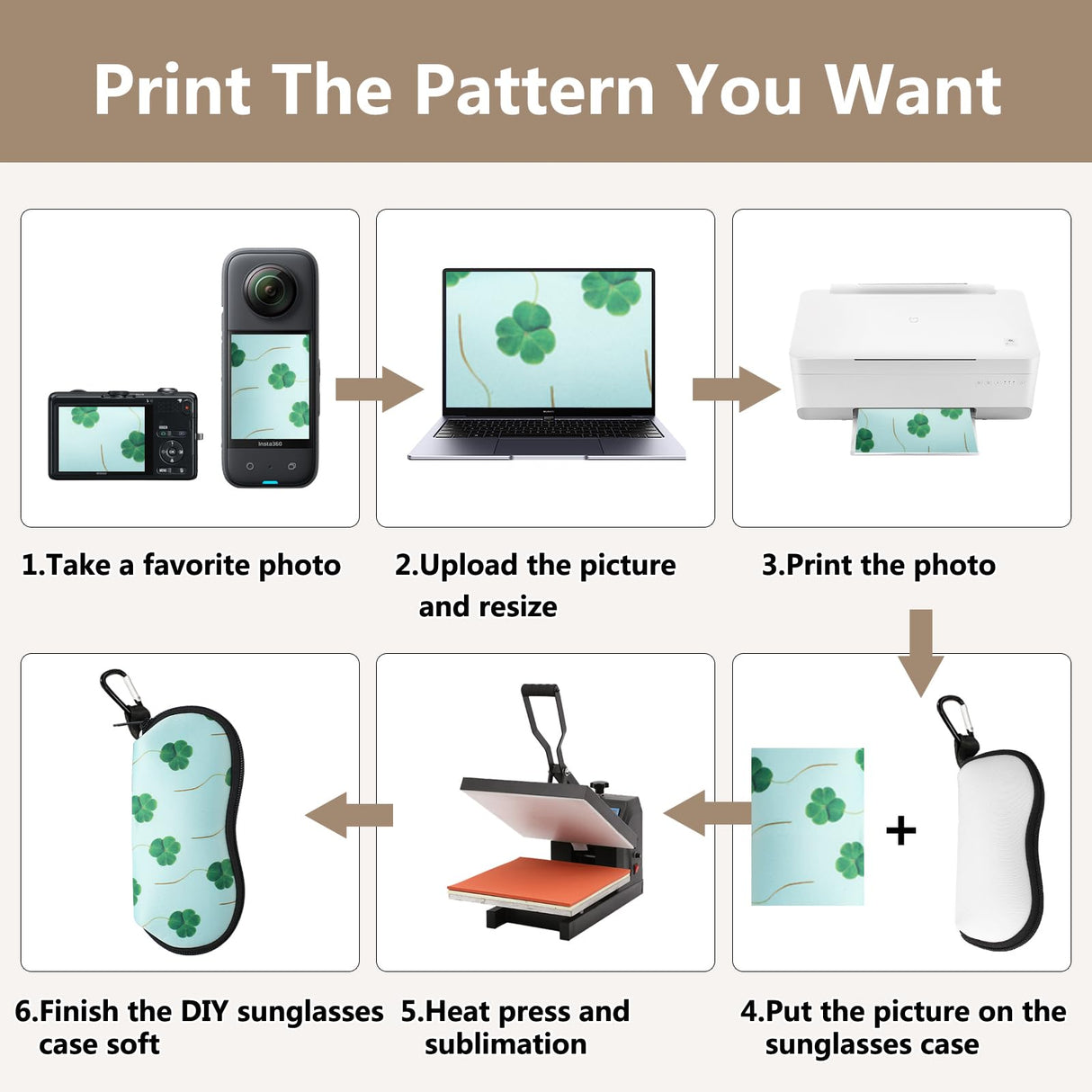 12 Pcs Sublimation Sunglasses Case Blanks Set,Sublimation Blanks Sunglass Case Neoprene Sunglass Case for Sublimation Blanks Sunglasses Travel Case Soft With Mountain Buckle Heat Transfer Printing Dye KKSUBCA