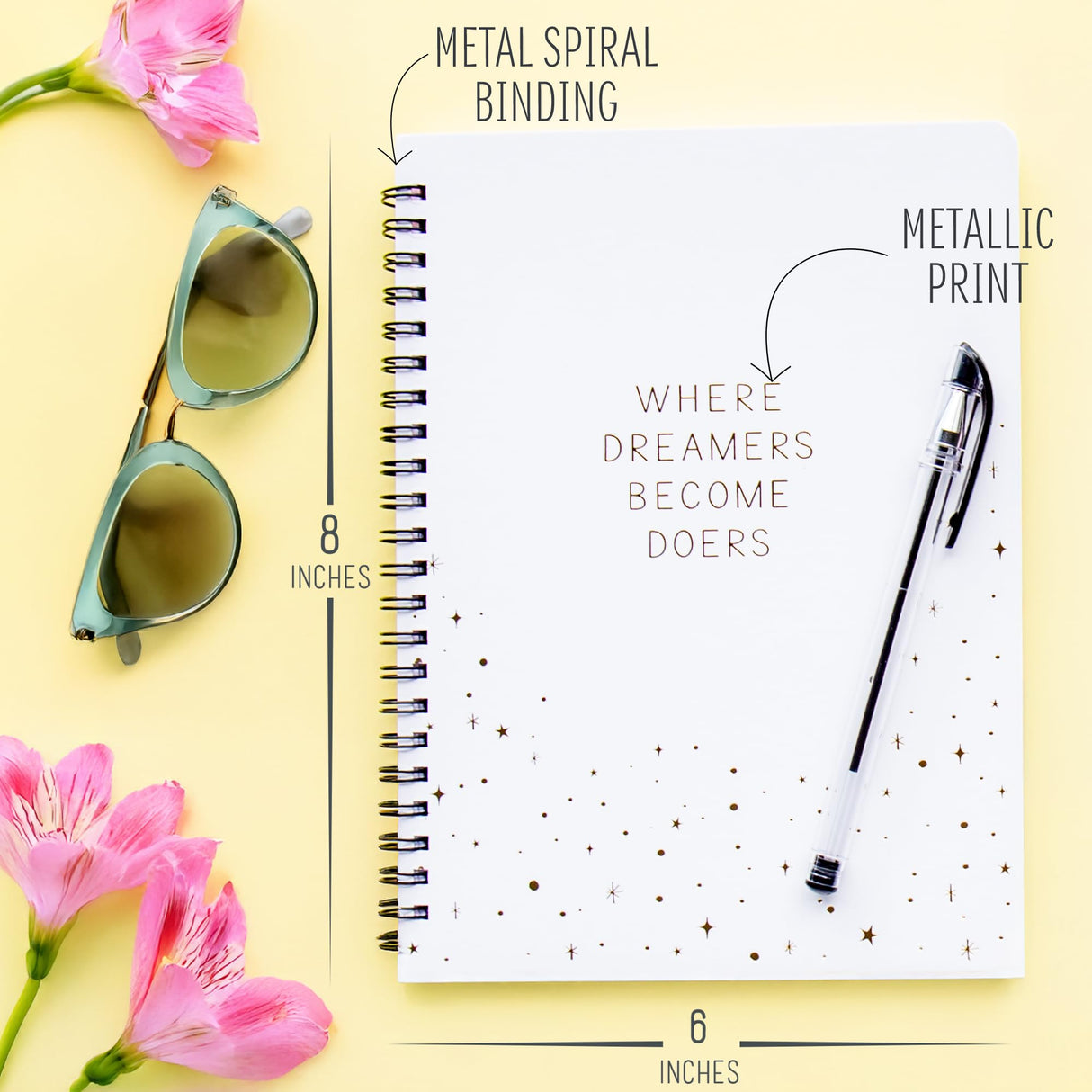 STMT D.I.Y. Dreamers Become Doers Journaling Set, Stationery Set, Bullet Journal Kit, Journaling Kit, Journals for Teen Girls, DIY Journal Set for Girls Ages - 8+ STMT