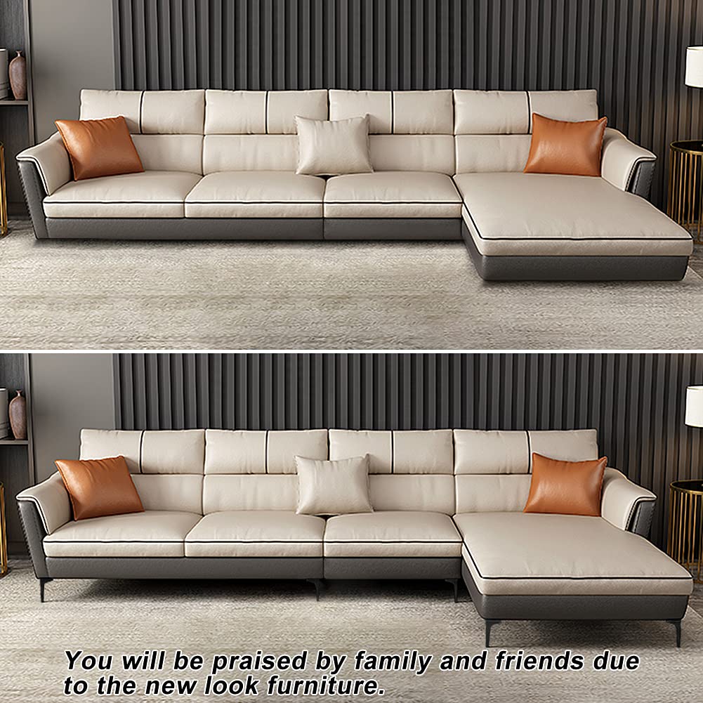 GOSCHE 4 Inch Metal Furniture Legs Black, Legs for Furniture Set of 4, Modern Style Replacement Couch Legs for Dresser Chair Bed Cabinet Table Ottoman Cupboard DIY Replacement Sofa Feet GOSCHE