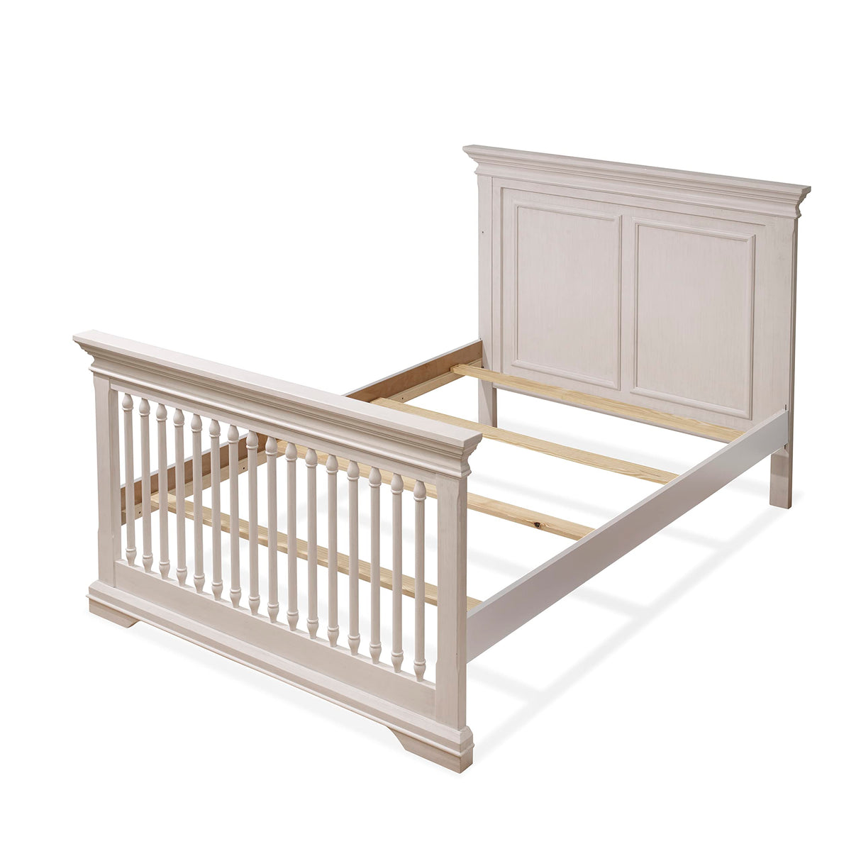 Sorelle Furniture Portofino Crib,Classic 4-In-1 Convertible Crib,Brushed Ivory Crib Made of Wood,Non-Toxic Finish, Wooden Baby Bed,Toddler Bed,Child’s Daybed and Full-Size Bed-Ivory SORELLE FURNITURE