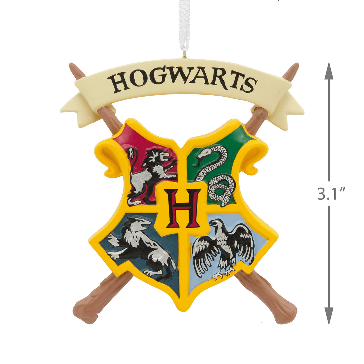 Hallmark Harry Potter Hogwarts Crest Christmas Ornament Hallmark