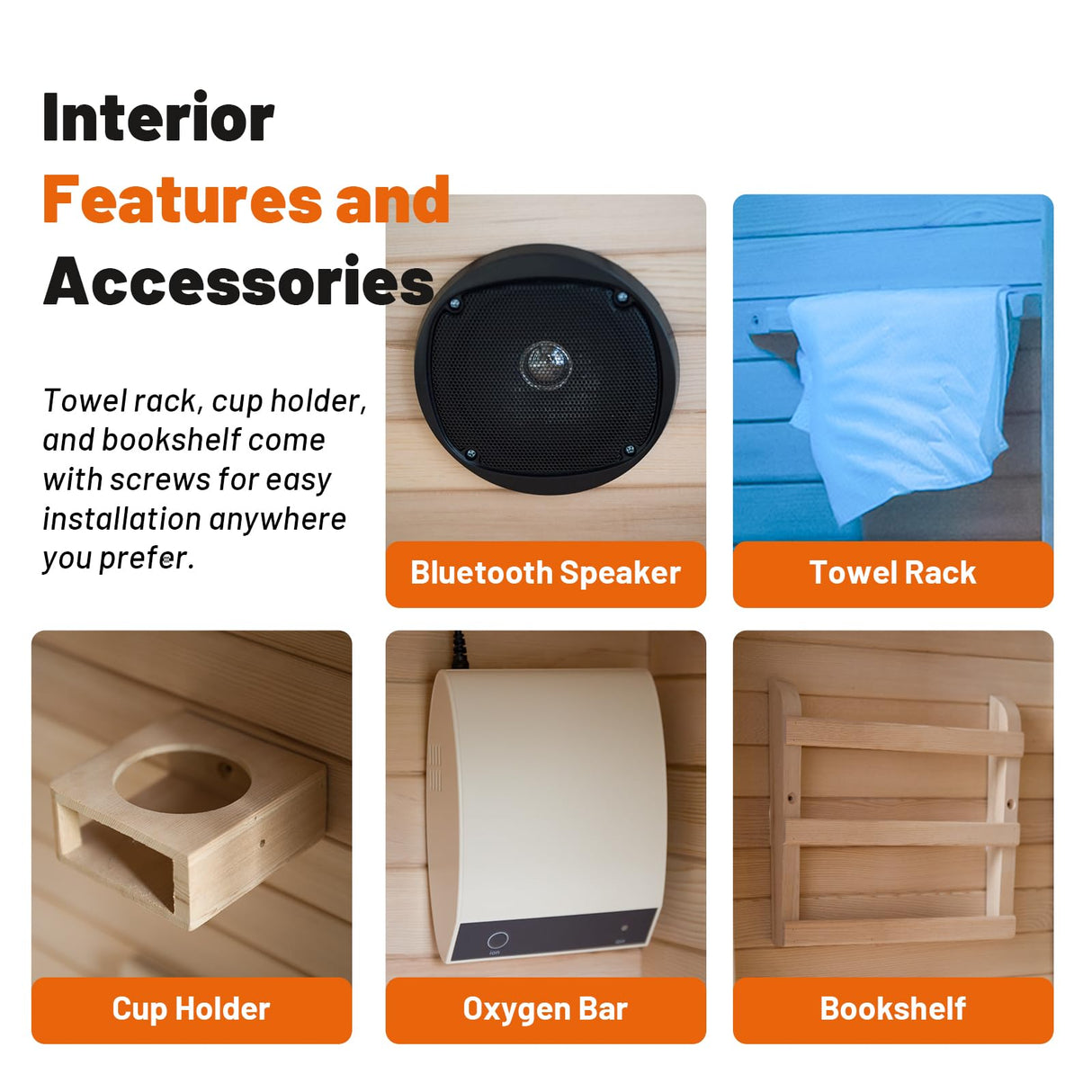 Exquimac Infrared Sauna Indoor, 1 Person Hemlock Wooden Home Sauna, Dry Sauna for Home Spa Room 1350W, Time Temp Pre-Set Sauna Room, w/7 Heating Panels Mini Personal Far Infrared Saunas for Home Exquimac