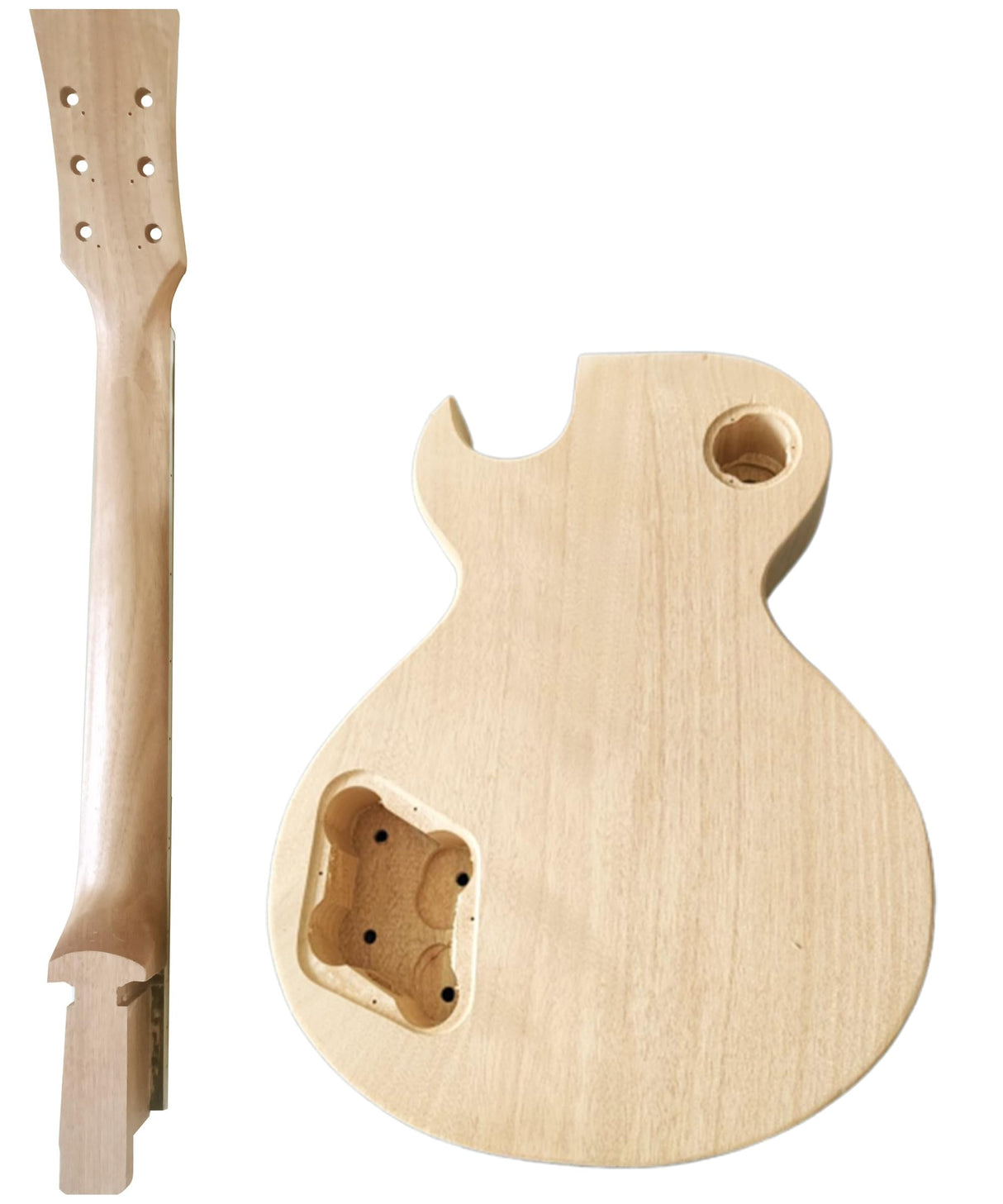 DIY Single Cut Electric Guitar Kits with Mahogany Body and Neck - Rosewood Fingerboard and All Components Included WoodArtSupply