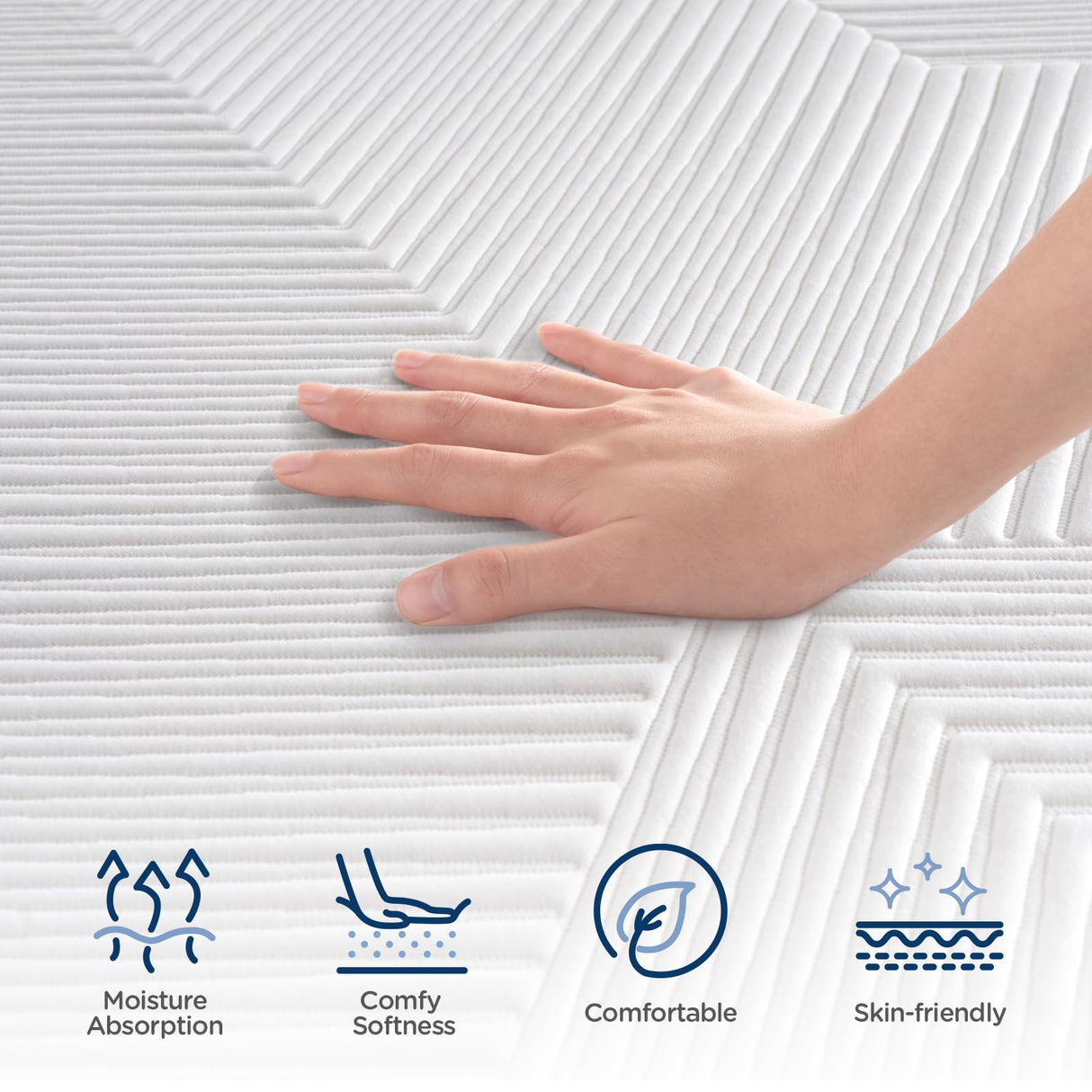 California King Mattress, DIGLANT 14Inch Medium Plush Supportive Memory Foam Hybrid Mattress, Pressure Relief 7-Zone Individual Pocket Springs Calking Mattress in a Box, CertiPUR-US Certified, 72"*84" DIGLANT