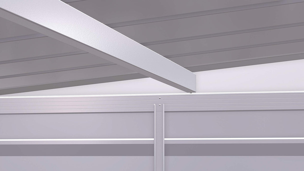 Arrow Select 10' x 4' Outdoor Lockable Steel Storage Shed Building, Flute Grey Arrow