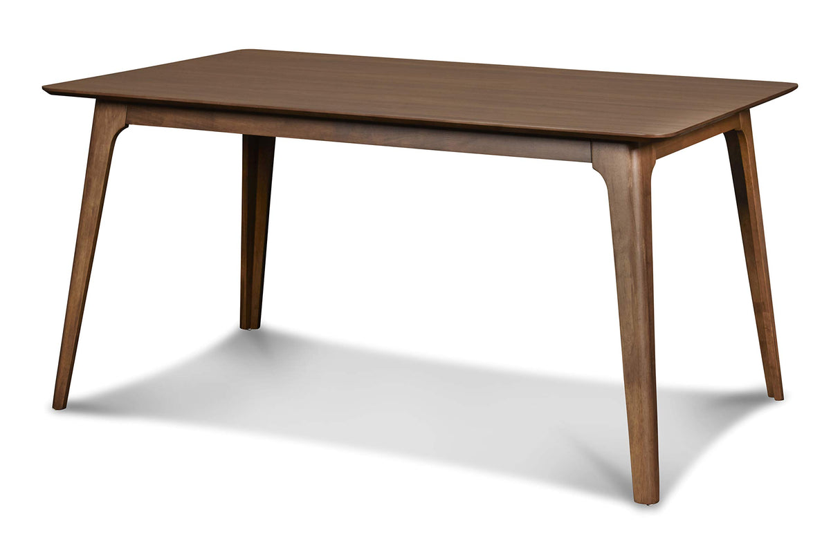 New Classic Furniture Mid-Century Modern Oscar Dining Table, 60-Inch, Walnut New Classic Furniture
