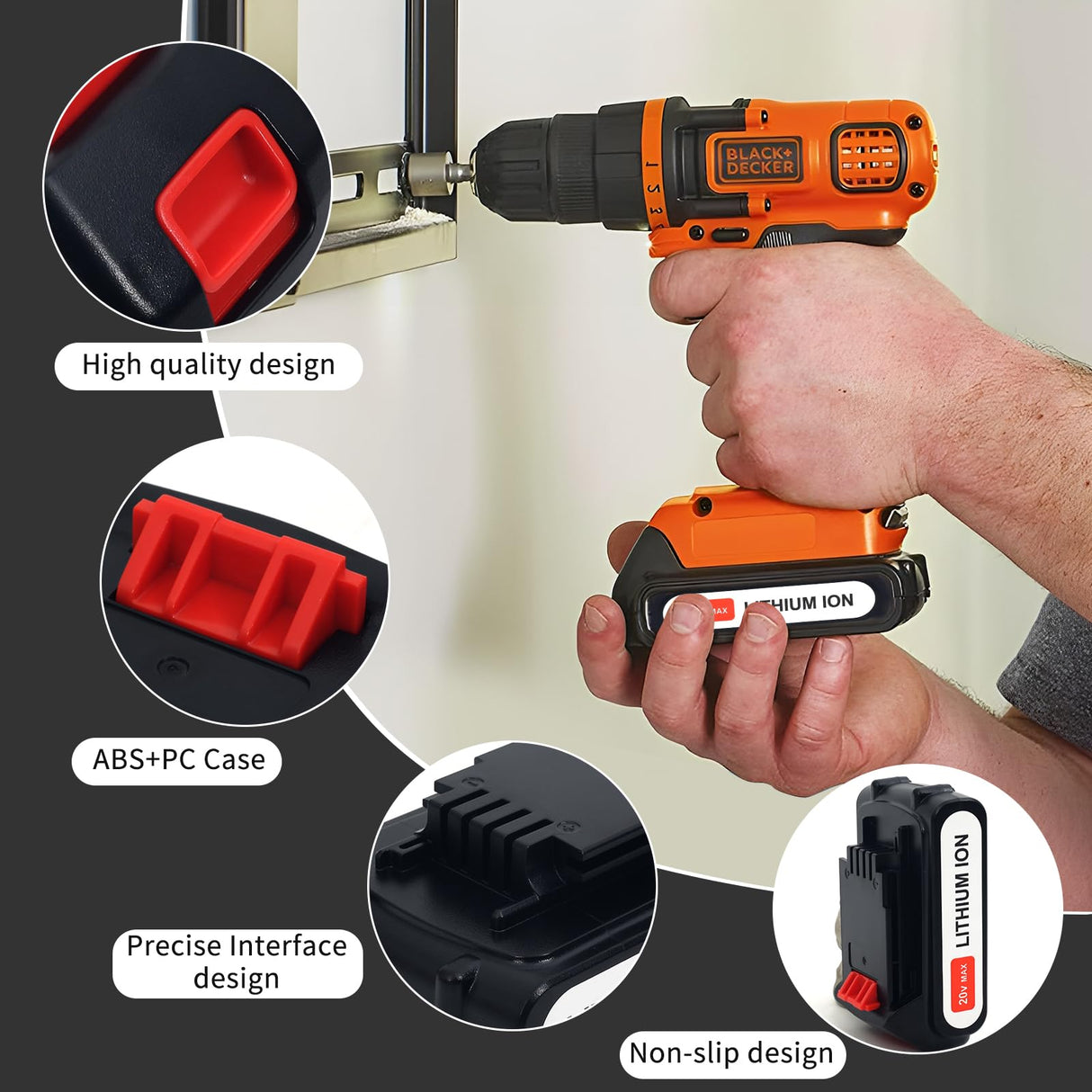 orstaimer LBXR20 2Packs 20V Lithium Ion Battery Replace Battery for Black and Decker 20 Volt Max Battery LB20 LBX20 LBX4020Cordless Power Tools (4.0Ah) orstaimer